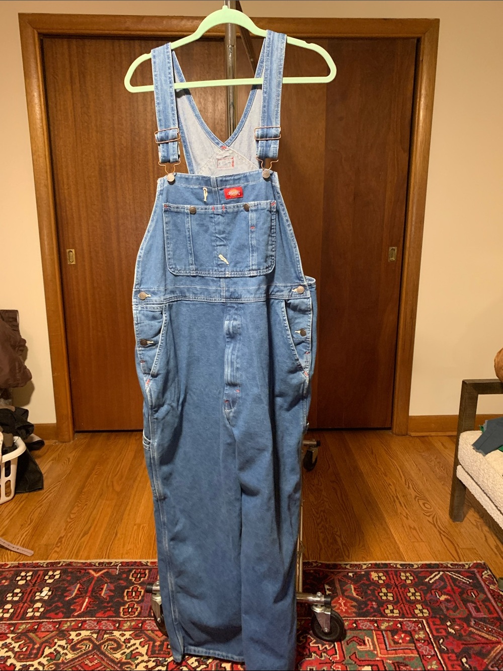 90's vintage Dickies Blue Denim Overalls